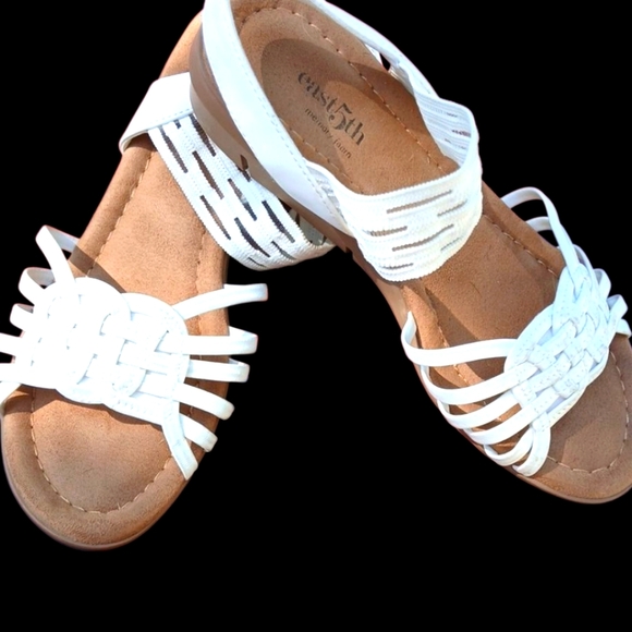 East 5th Shoes - East 5th White Women's Sandals